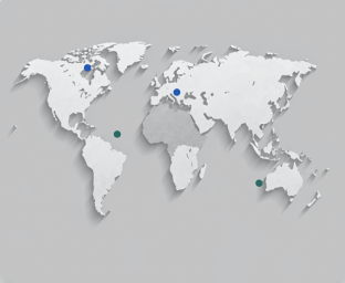 Global corridors map